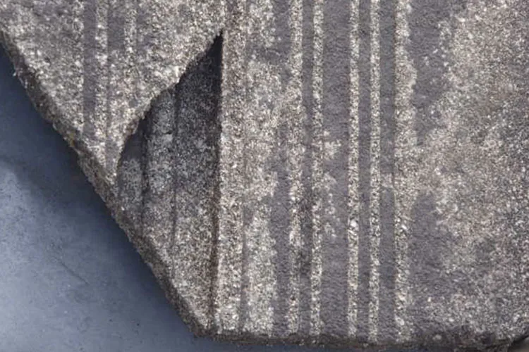 欠けがみられる