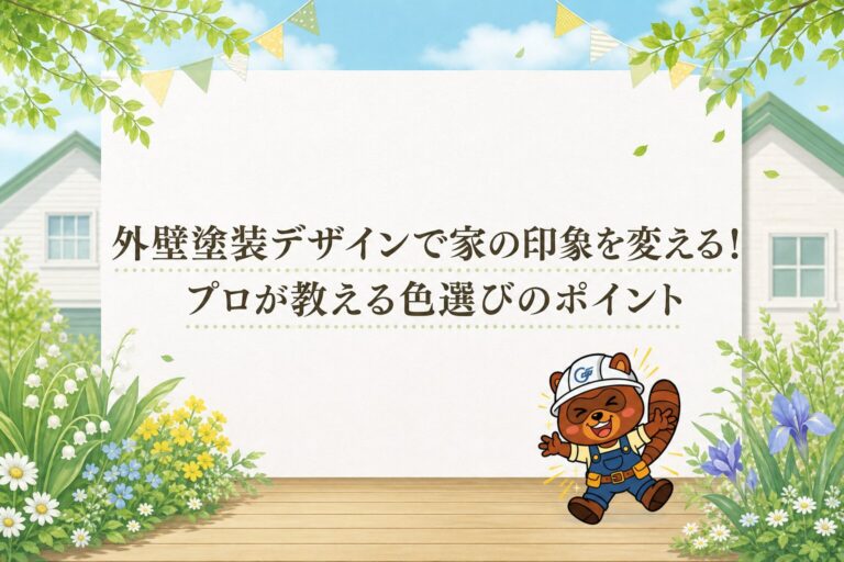 外壁塗装デザインで家の印象を変える！プロが教える色選びのポイント