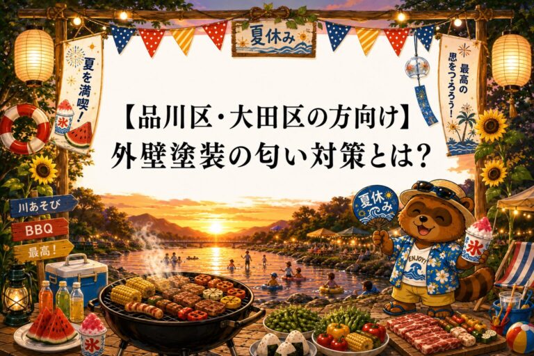 【品川区・大田区の方向け】 外壁塗装の匂い対策とは？